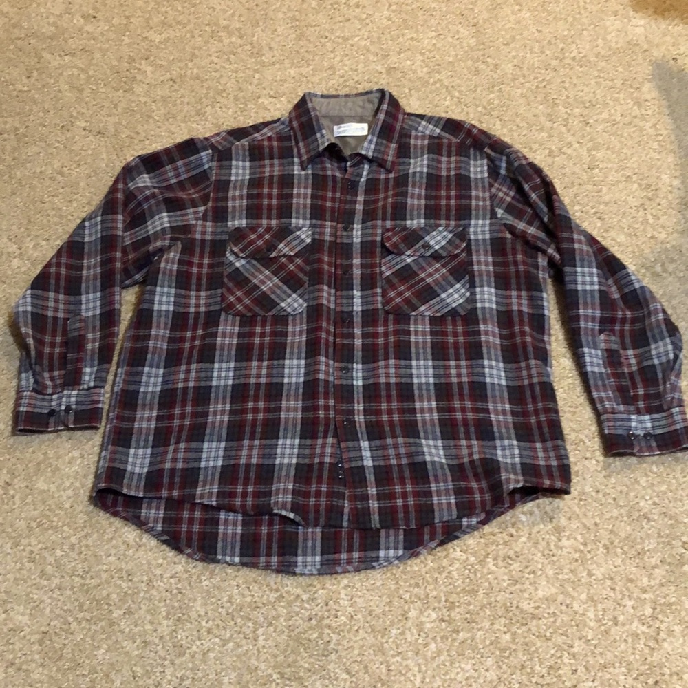 Plaid wool shirt vintage Sears and Roebuck